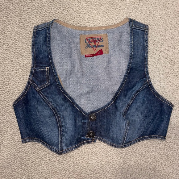 GUESS Premium Denim bustier - Picture 1 of 2